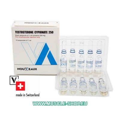 Testosterone Cypionate 250 mg/ml 10x1ml - Nouveaux LTD