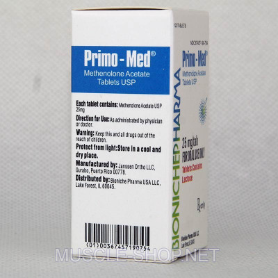 Bioniche Pharma - Primo-Med - 25 Mg/120 Tablets