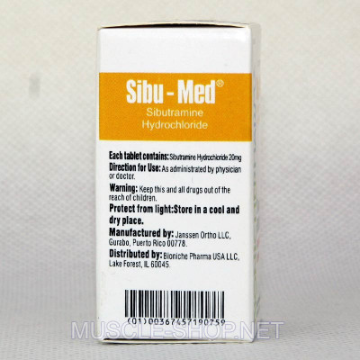Bioniche Pharma Sibu - Med (Sibutramine) 20 Mg (60 Tablets)