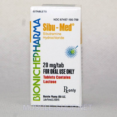 Bioniche Pharma Sibu - Med (Sibutramine) 20 Mg (60 Tablets)