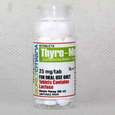 Bioniche Pharma- Thyro-Med 3 - 25 Mg/60 Tablets