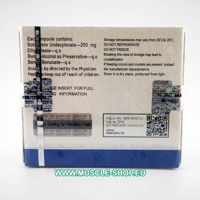 Boldenone Undecylenate 250mg/ml 10x1 Ampoules ZPHC