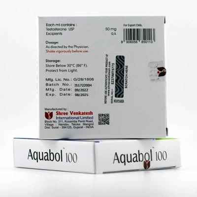 Testosterone Injection Suspension (Aquabol 100)50mg/ml 5x2ml