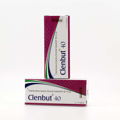 Clenbuterol Hydrochloride (Clenbut 40) 40mcg 50 Tablets