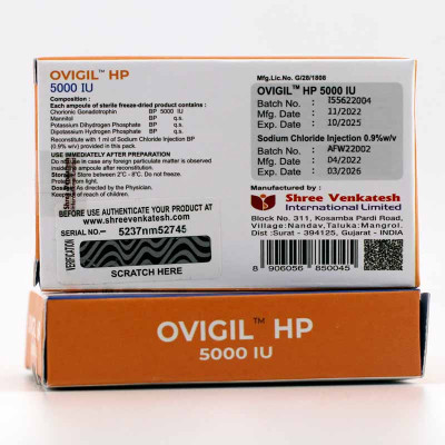 Ovigil 5000 HCG (Ovigil HP) 5000 IU 1 Box