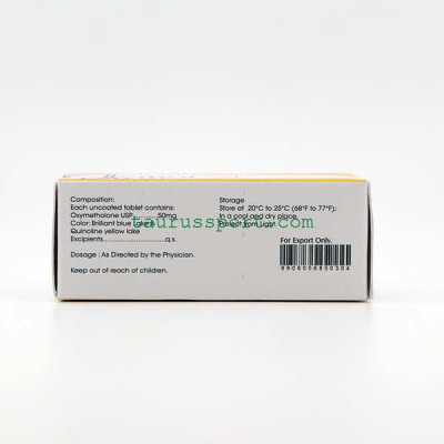 Oxymetholone (Oxythol 50) 50 mg 50 Tablets