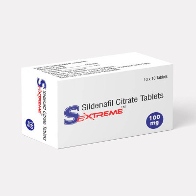 Sildenafil Citrate (Sextreme 100) 100mg 10 Tablets