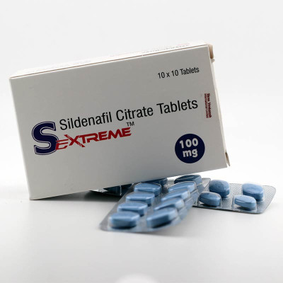 Sildenafil Citrate (Sextreme 100) 100mg 10 Tablets