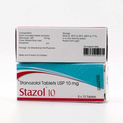 Stanozolol (Stazol 10) 10mg 50 Tablets
