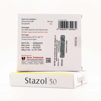Stanozolol Injection (Stazol 50) 50mg/ml 5x1ml