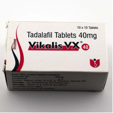 Tadalafil Tablets (Vikalis Vx 40) 40mg 10 Tablets