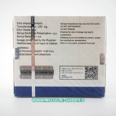 Testosterone Mix (Sustanon) 250mg/ml 10x1 Ampoules ZPHC